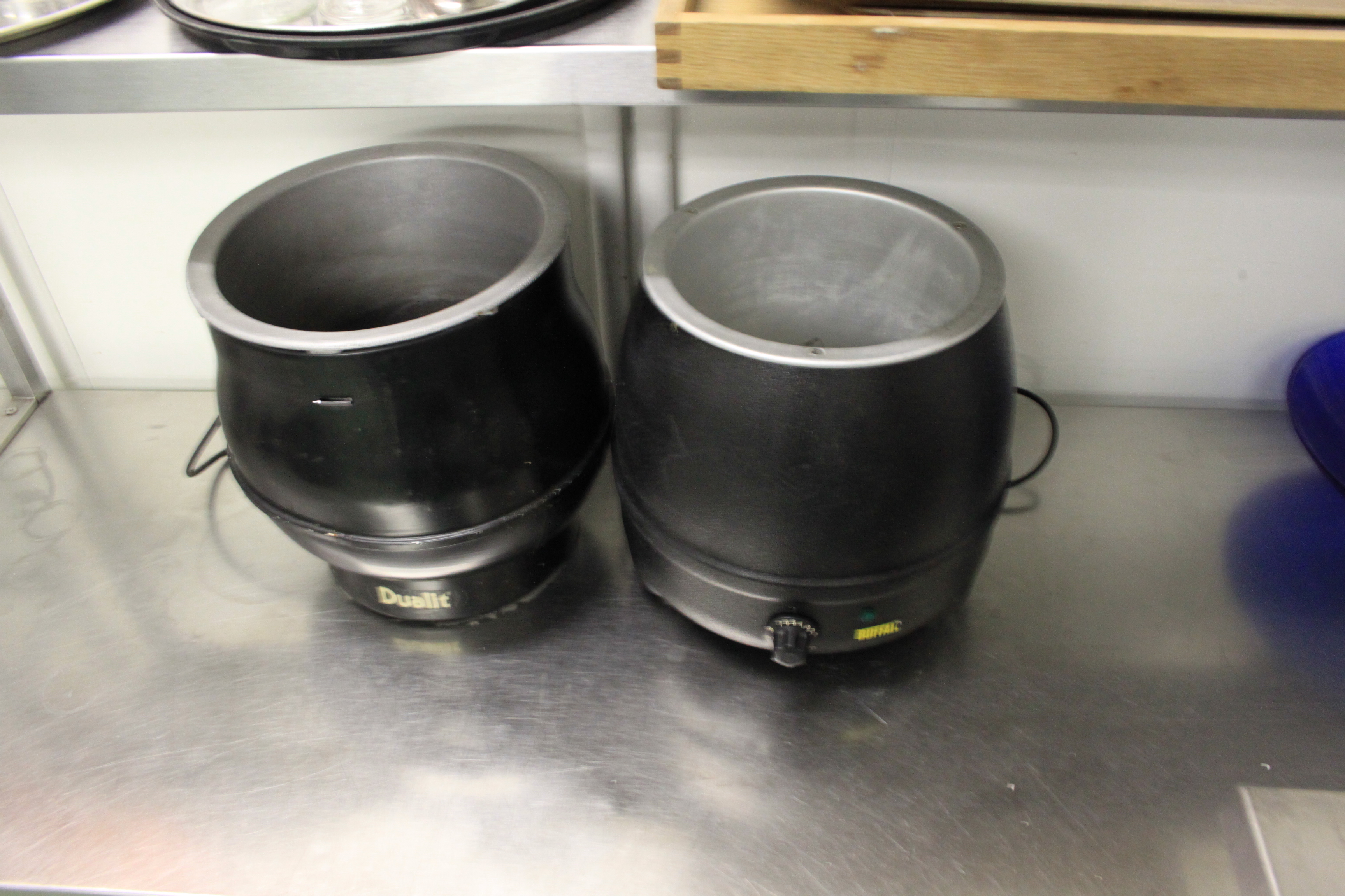 Dualit & Buffalo Soup Warmers (Missing Lids & Inner)