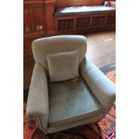 Turquoise Suede Arm Chair 900 x 580 x 850mm