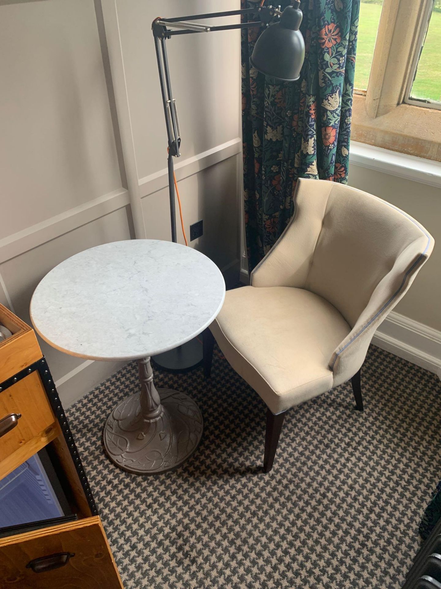 Round Cast Iron Table With White Marble Top The Base Painted Nouveau Table Base In Cast Iron 60 X