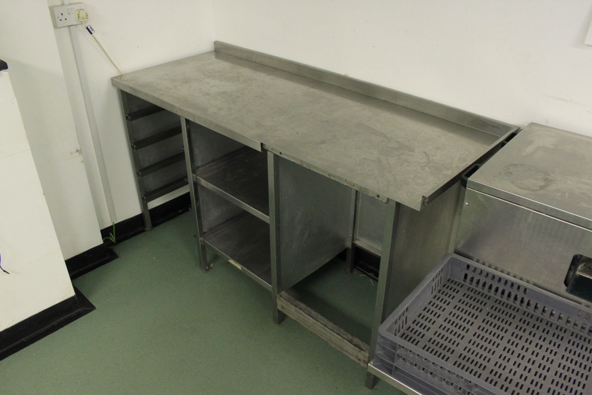 Stainless Steel Preparation Table With 2 Undershelves & Backsplash 1800 x 600mm