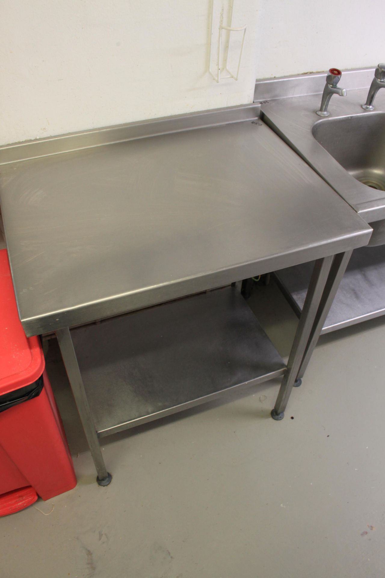 Stainless Steel Preparation Table With Undershelf & Upstand 800 x 600mm
