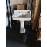 5 x Premier Carlton Traditional 500mm Pedestal Basin Hand Wash Basin And Pedestal New In Box