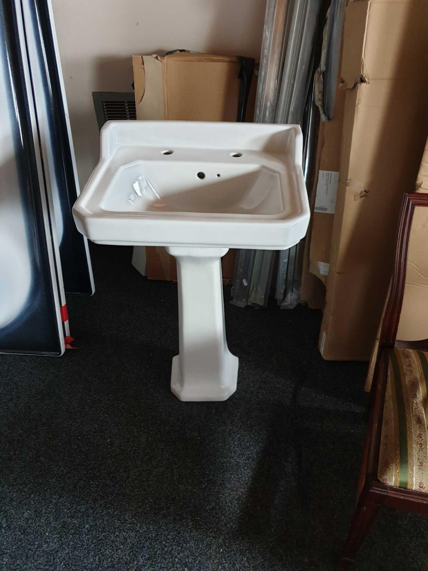 5 x Premier Carlton Traditional 500mm Pedestal Basin Hand Wash Basin And Pedestal New In Box