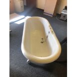 Freestanding White Slipper Bath With Silver Feet 1650 x 740mm