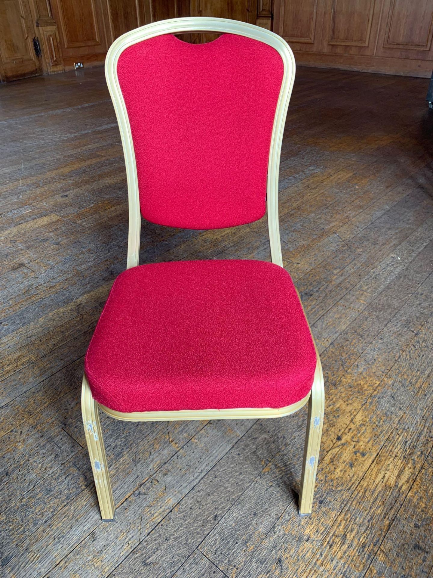 Burgess Furnitures Furniture CH569 Stacking Banquet Chair Red And Gold x 10 45 x 43 x 99cm - Image 2 of 2