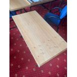 10 X Wooden Top Meeting Tables With Metal Base 121 X 61 X 71cm