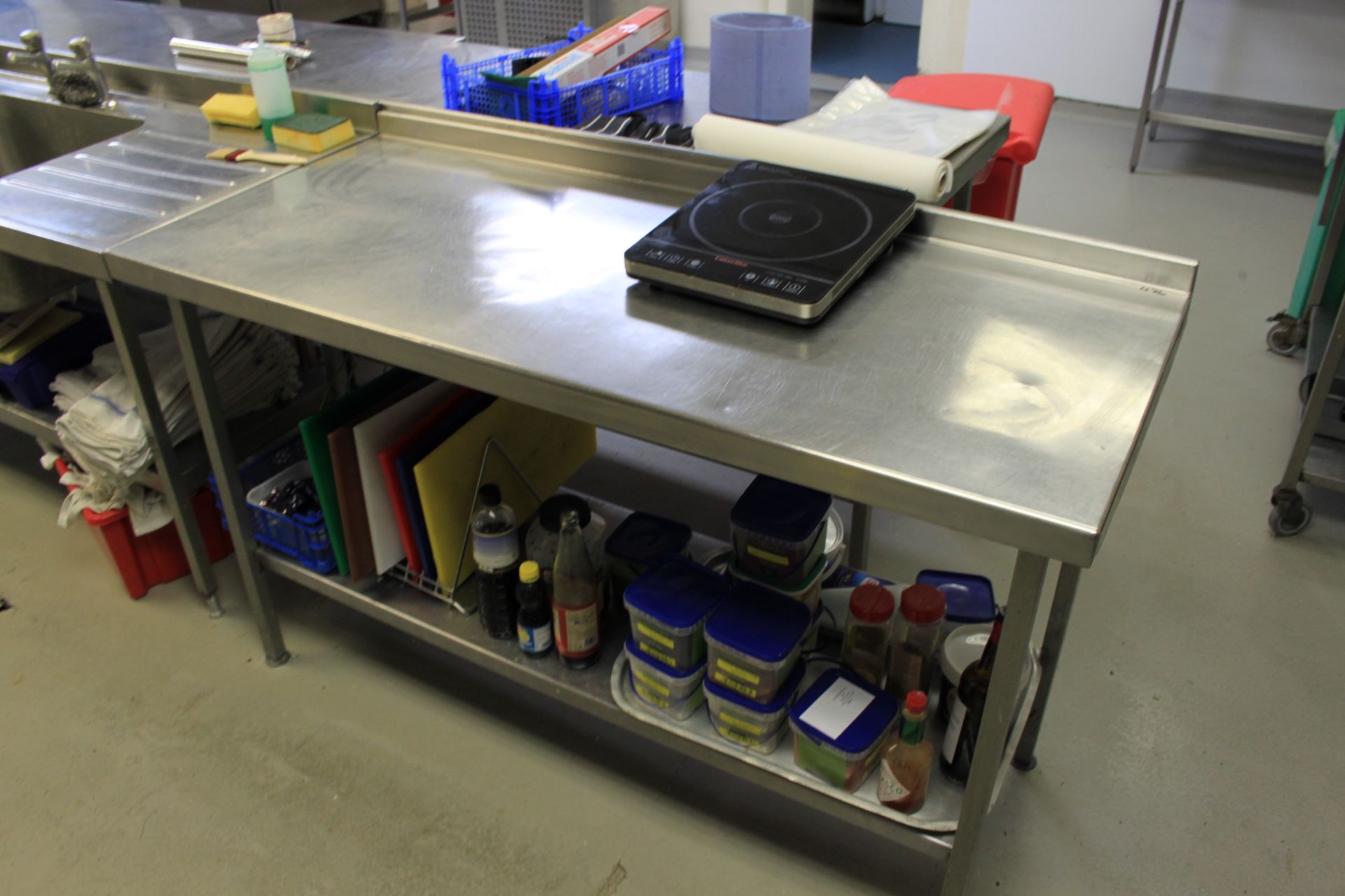 Stainless Steel Preparation Table With Undershelf & Upstand 1500 x 650mm