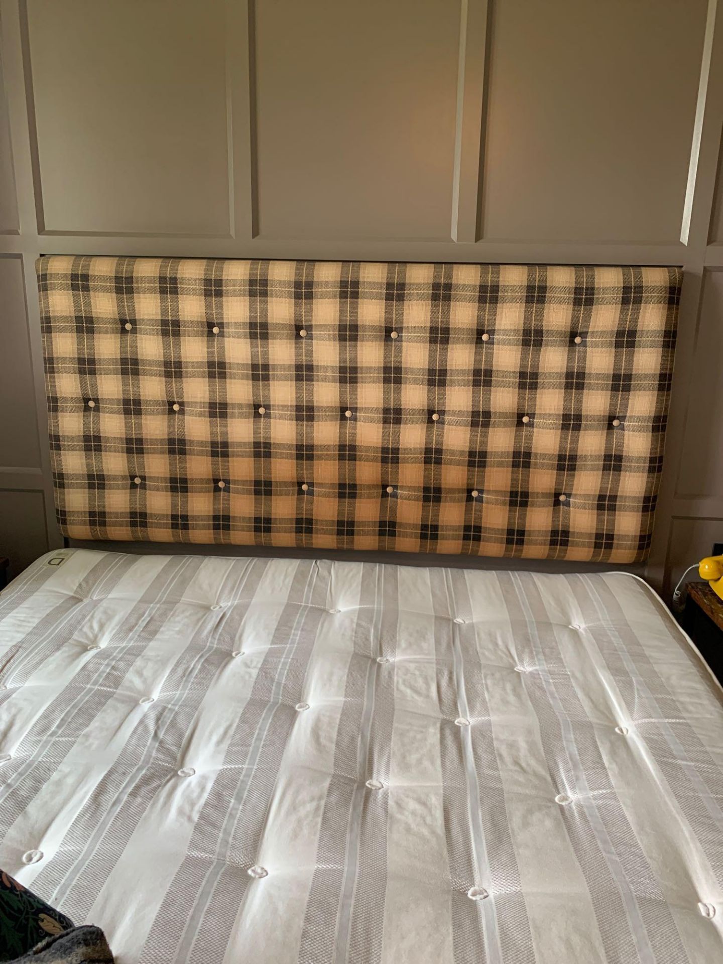 Hospitality Contract Super King Size Divan Bed Mattress And Headboard Sold With Cushions And Throw - Image 3 of 3