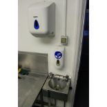 Commercial Hand Wash Sink Stainless Steel With Soap And Towel Dispenser