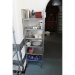 Stainless Steel Mobile Trolley For Kitchen 6 Tier Rack 530 x 400 x 1750mm