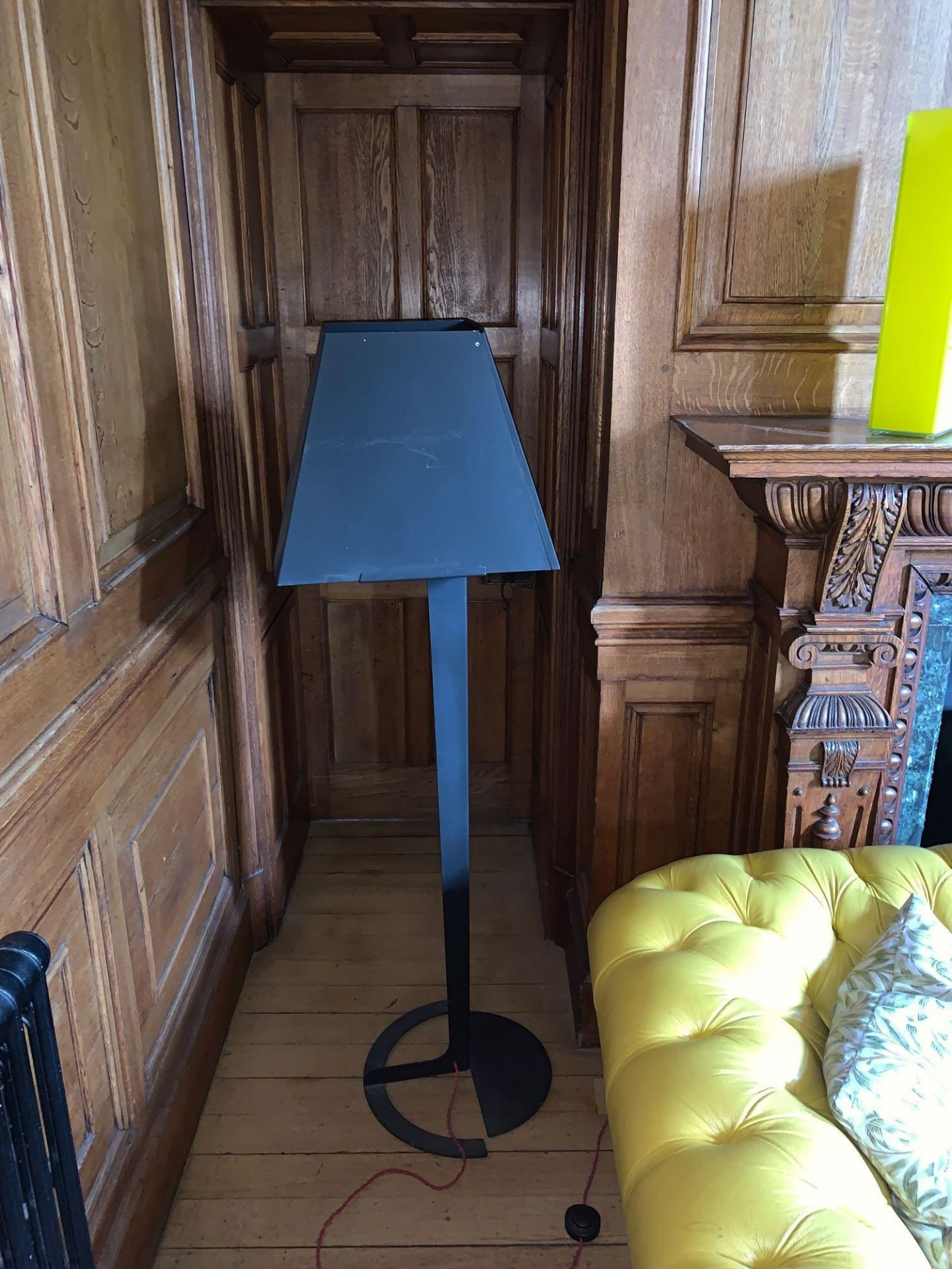 Fold Floor Lamp Alexander Taylor For Established And Sons Powder Coated Black Steel H1550mm, Shade