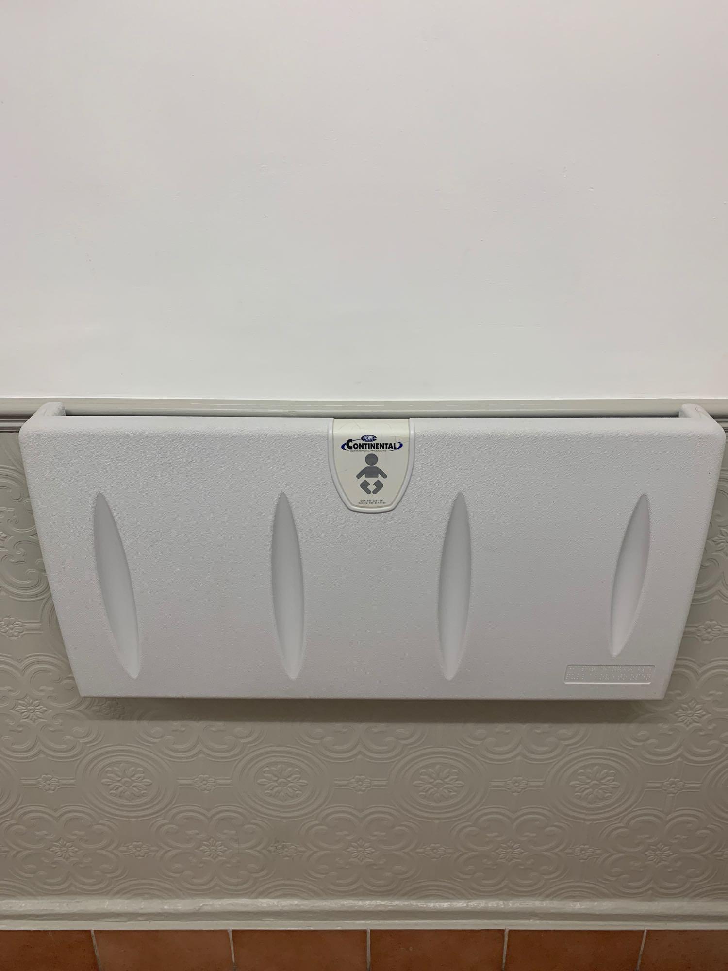 Continental Wall Mounted Baby Nappy Changer Horizontal Changing Unit Station
