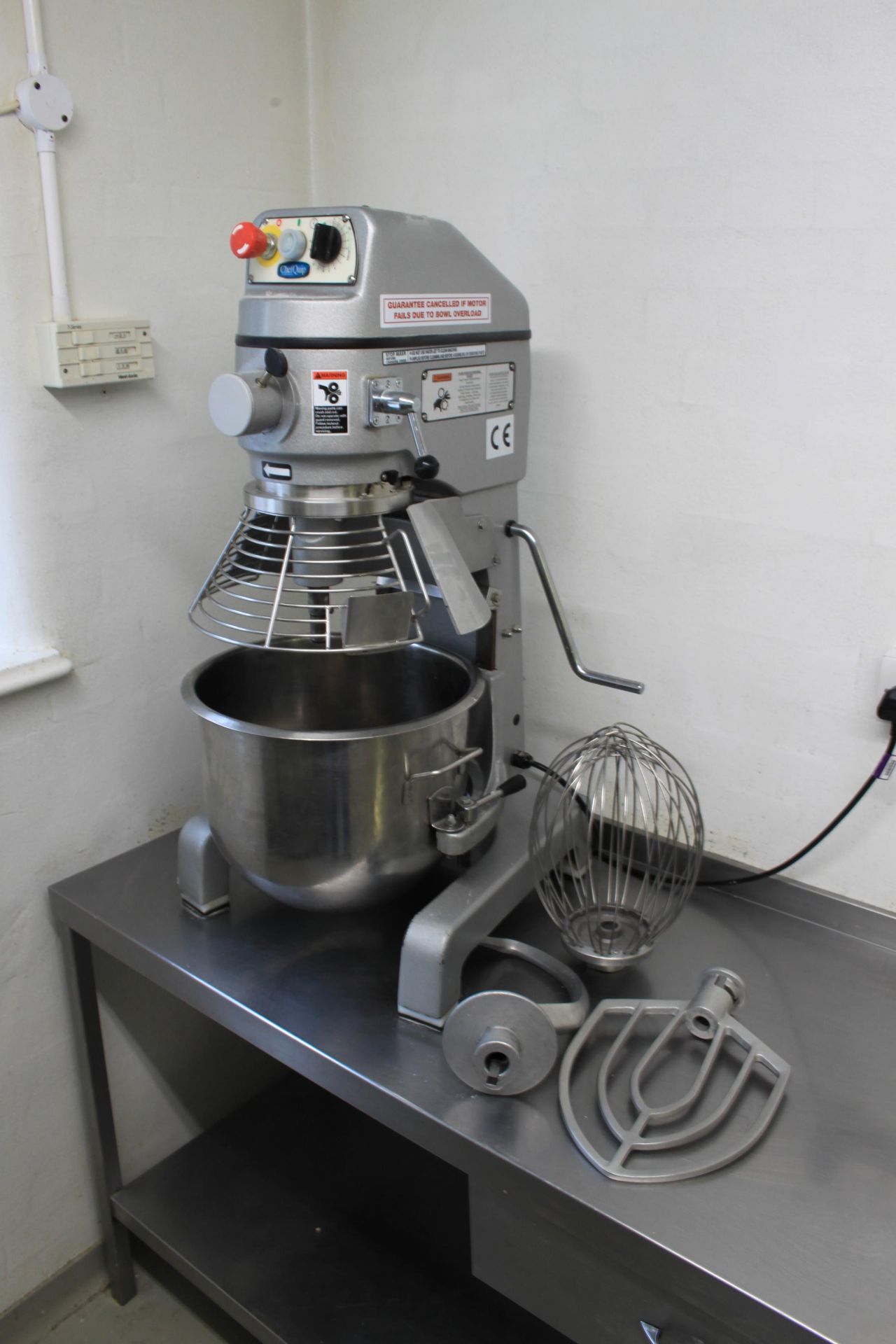 Chefquip 20 Litre Planetary Mixer â€“ SP22HI Variable Speeds 102/183/352 56 x 57 x 91cm .