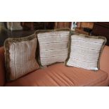 3 x Large Feather Filled Cushions