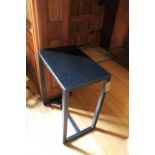A Pair Of Black Wooden Rectangular Lamp Tables 400x 750mm