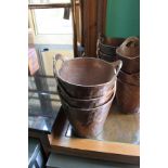 3 x Copper Champagne Buckets