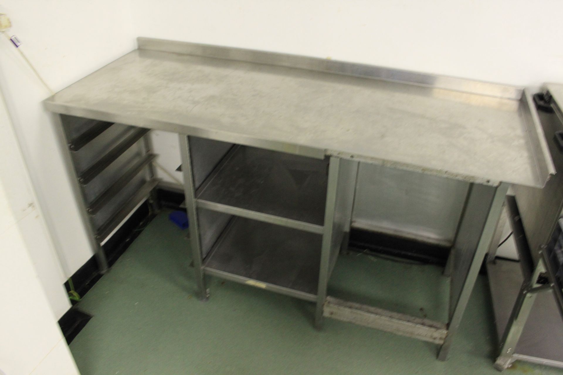 Stainless Steel Preparation Table With 2 Undershelves & Backsplash 1800 x 600mm - Image 2 of 2