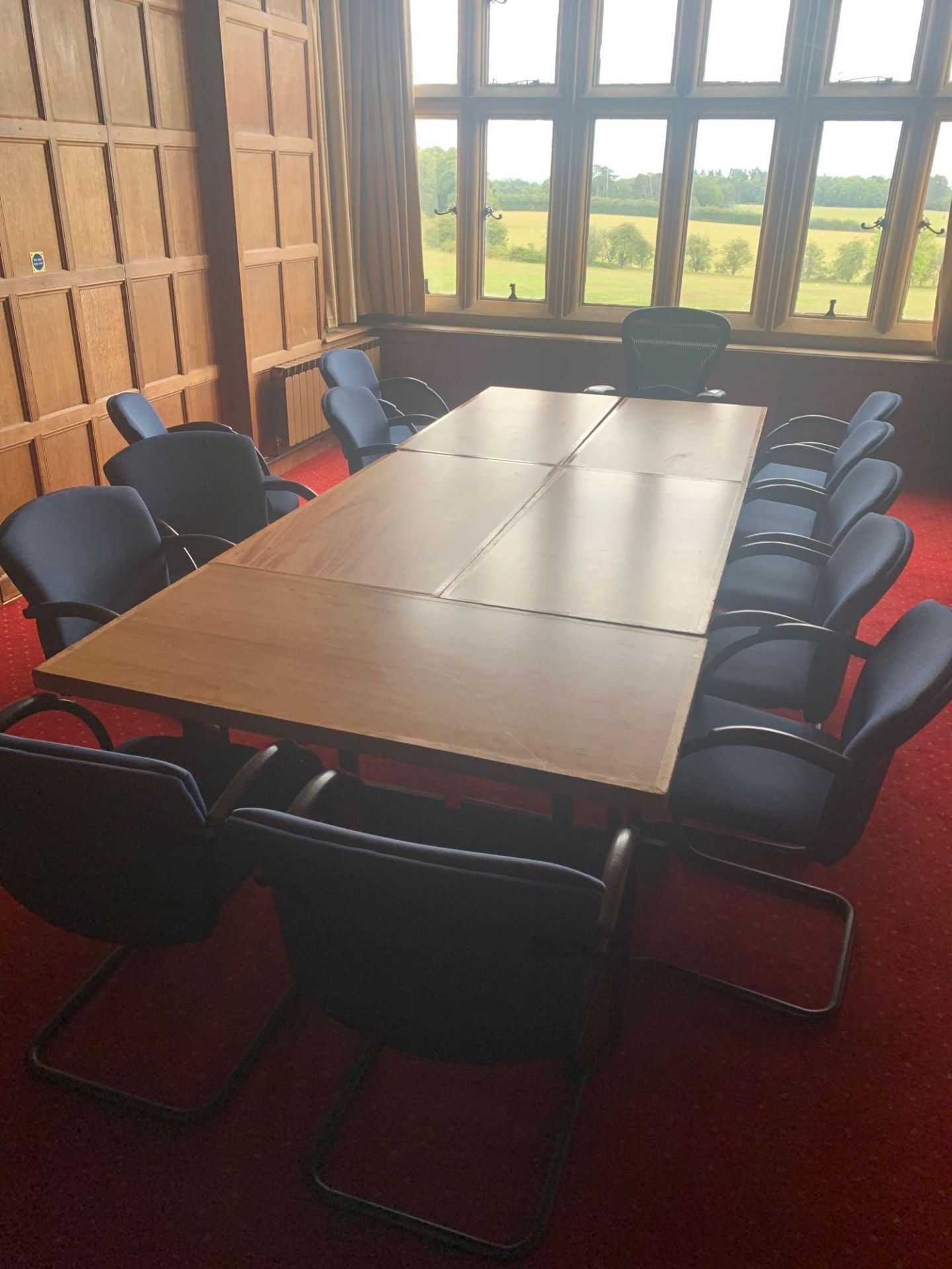 10 X Wooden Top Meeting Tables With Metal Base 121 X 61 X 71cm - Image 3 of 3