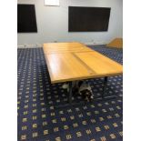 7x Wooden Conference Tables 1370 x 690 Mm