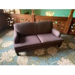 A Pair Of Bampton Howard Sofas Mauve Grey Upholstered Fleck Sofas 1680 x 670mm