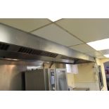 Stainless Steel Baffle Filters Extraction Canopy 6m x 1 2 M (Buyer To Remove)