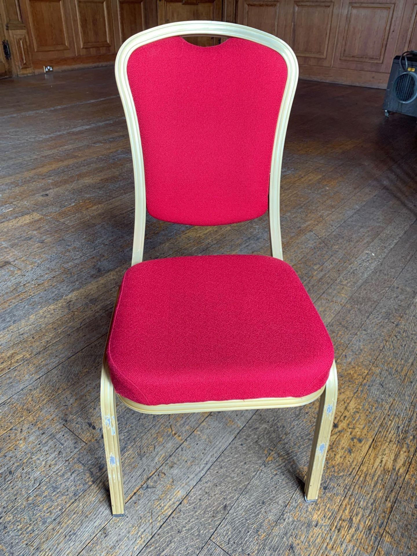 Burgess Furnitures Furniture CH569 Stacking Banquet Chair Red And Gold x 10 45 x 43 x 99cm - Image 2 of 2