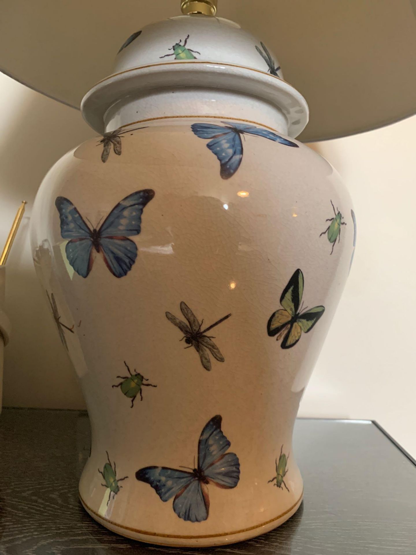 India Jane Butterfly Table Lamp 42cm Complete With Shade - Image 2 of 2