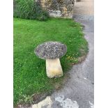 2 x Stone Mushroom Top Toad Stool Staddle Stones 60 X 60cm
