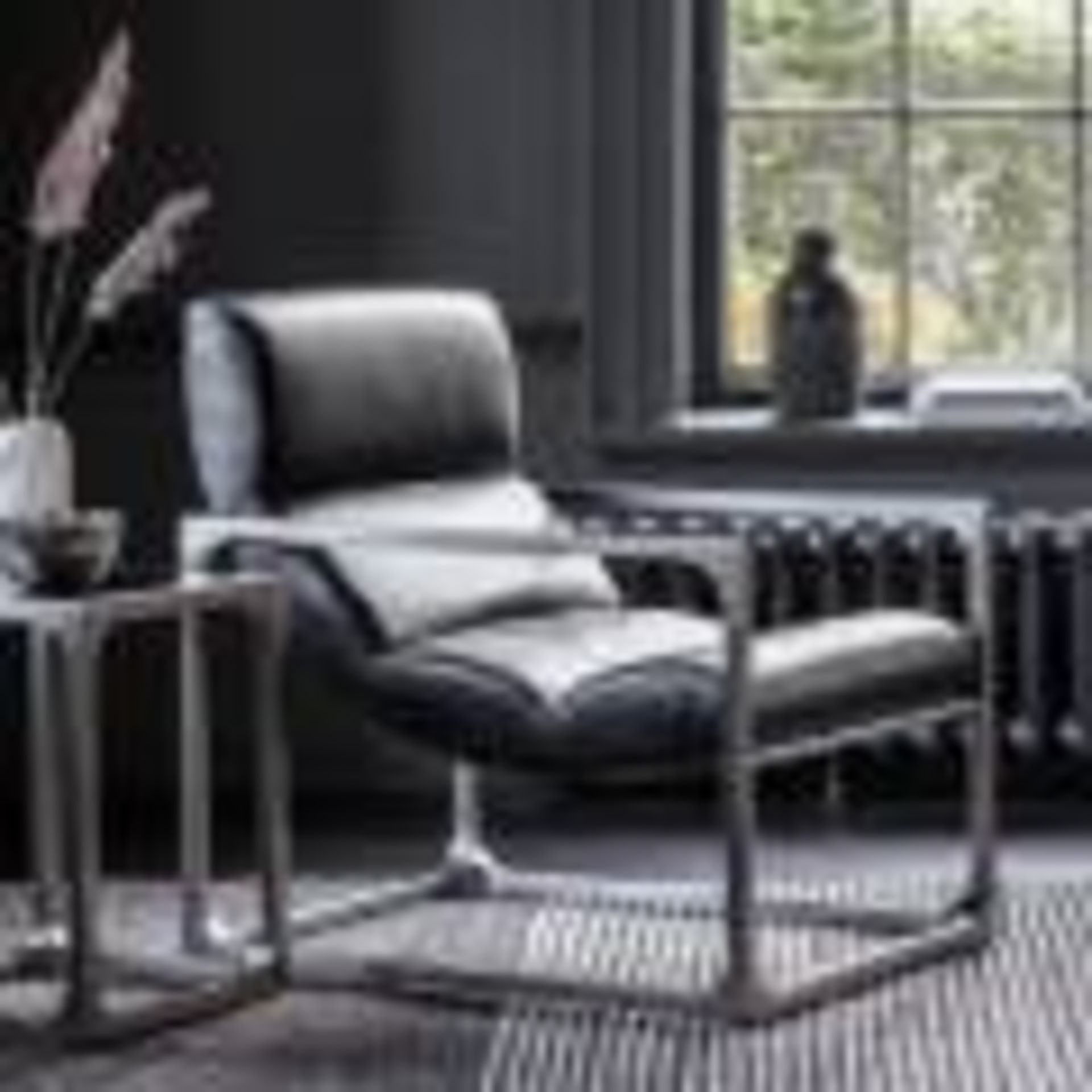 Boda Lounger Black Leather The beautiful Boda Lounger chair is the latest addition to our range of - Image 2 of 3