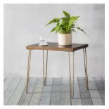 Pompeii Side Table Metallic Ceramic Simple in design yet sophisticated and stylish, this Pompeii