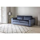 Richmond 160cm Sofa Bed Longbridge Sand With contemporary brushed brass finished metal frame this