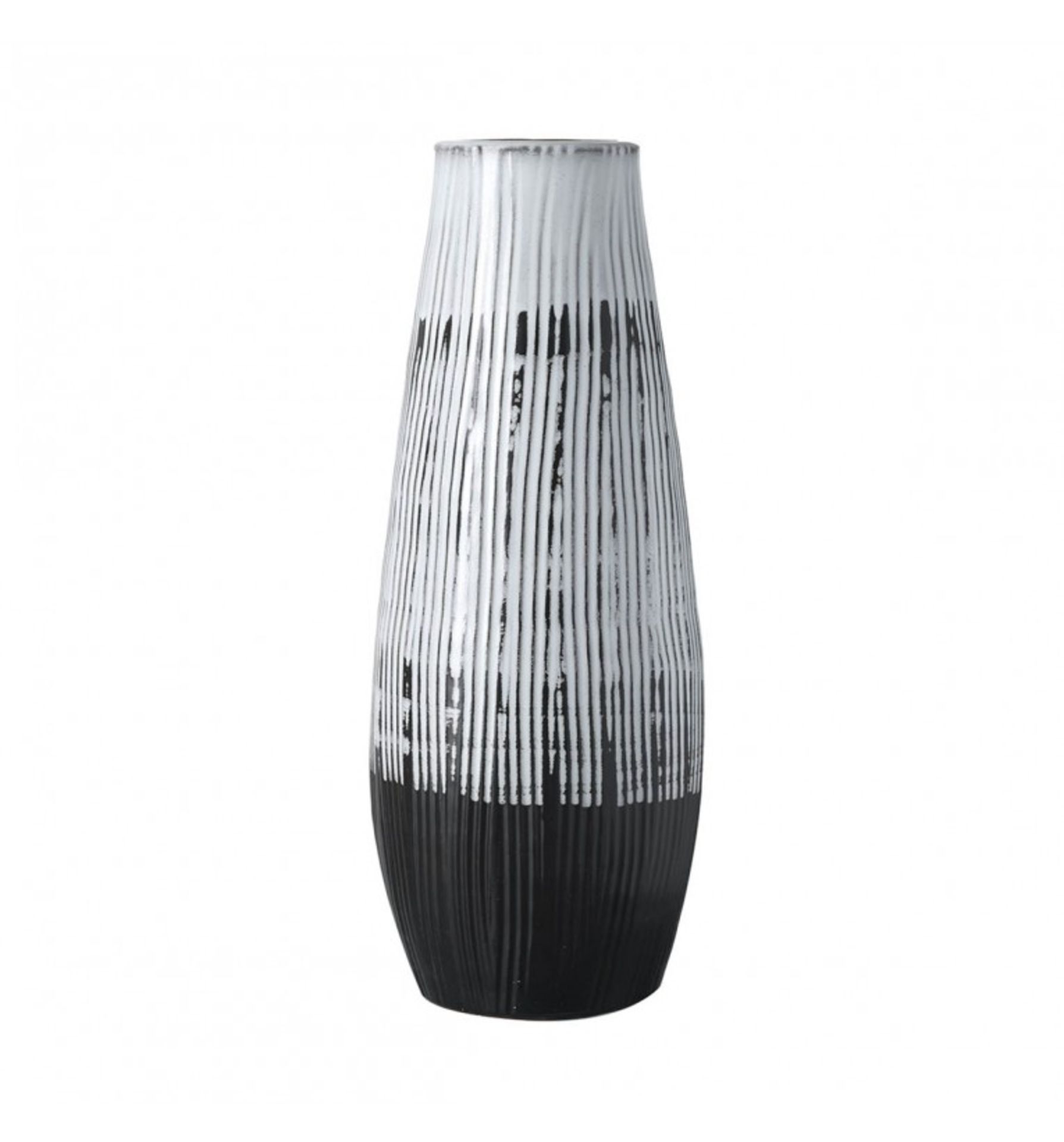 Ansel Vase Black & White 470x200mm (5011745859162) - Image 2 of 2