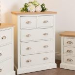 Wexford Two Over Three Drawer Chest Rustic, Authentic And Warm Just A Few Words That Spring To