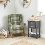 Wing Back Chair offering a comfortable sit thanks to the sumptuous foam and fibre filled cushions