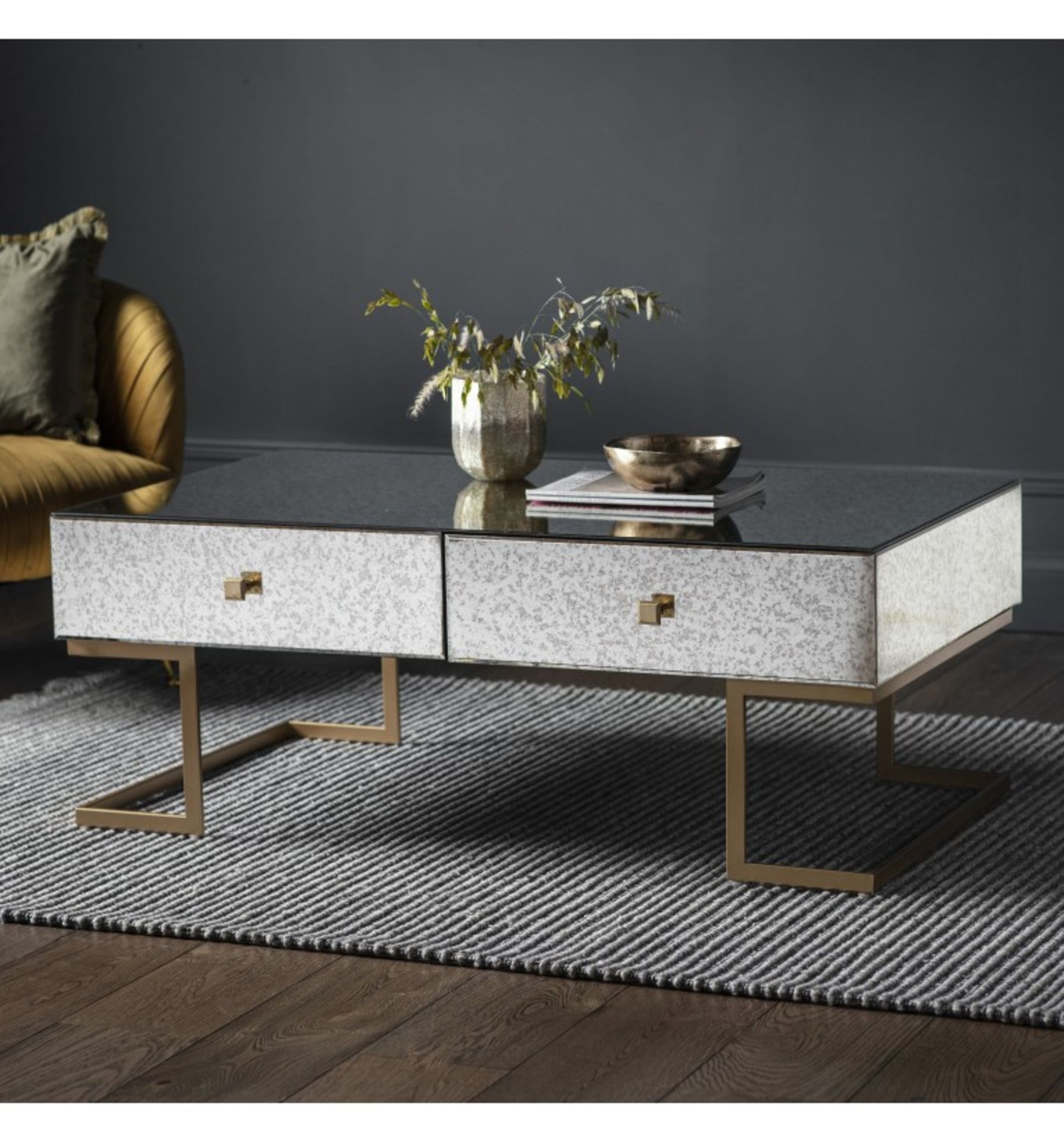 Amberley 4 Drawer Coffee Table Add A Touch Of Decadence And A Sophisticated Atmosphere To Your