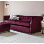 Chelsea London Velvet Luxury 2 Seater Sofa in Brussels Chianti Designed to express elegance and