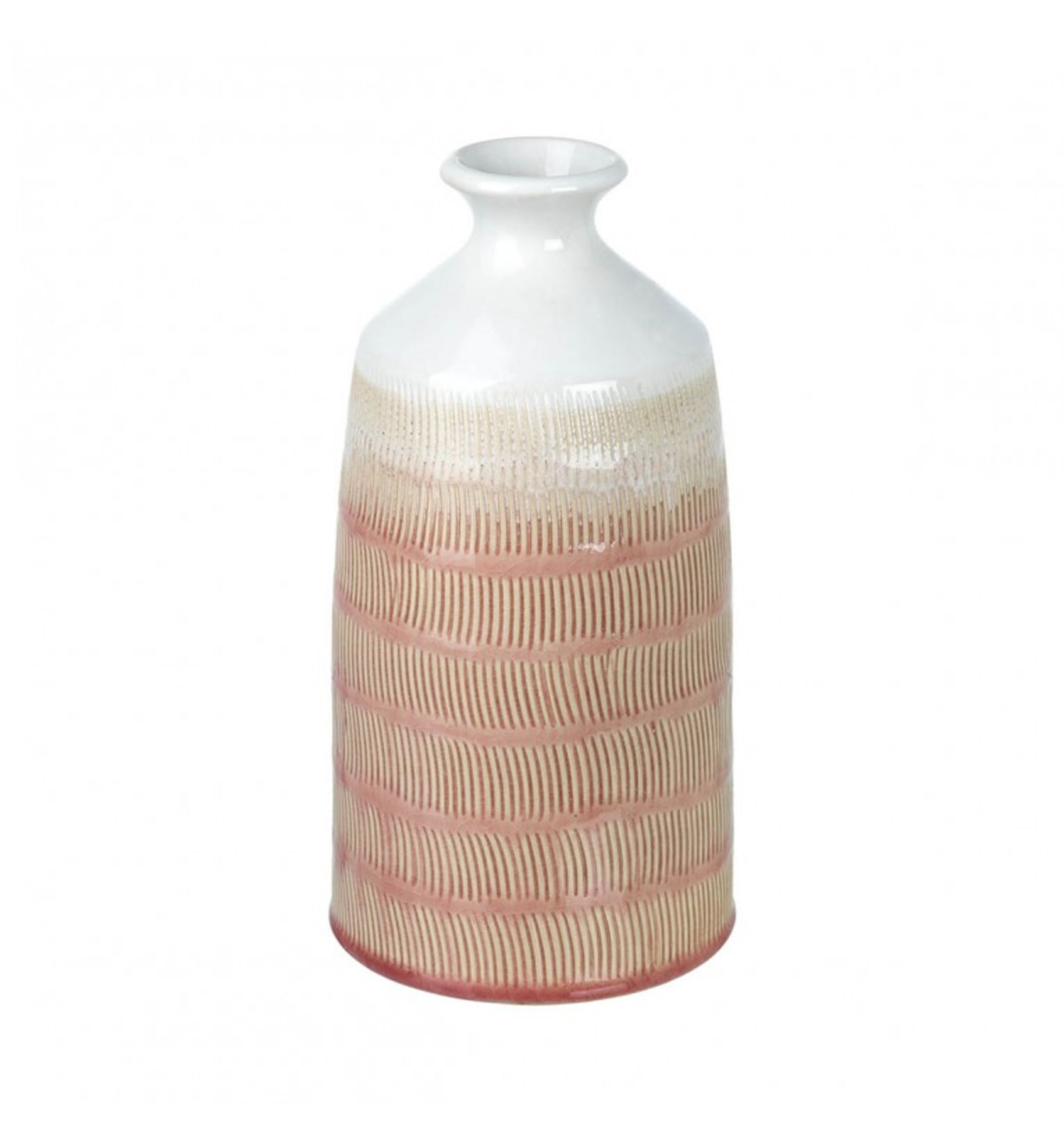 Mambo Vase White & Pink 250x120mm (2pk) (5011745877920) - Image 2 of 2