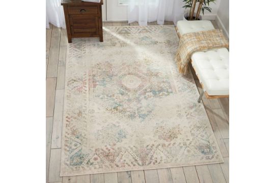 Cream Fusion Rug The Fusion brings elements from contemporary and traditional rug designs together - Image 1 of 3