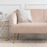 Paris velvet sofa conjure up an opulent look with our Paris upholstered two seater sofa in soft