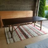 Timothy Oulton Tarmac Asmara Ebony/Vintage Bronze Dining Table  Rich and smooth, this Tarmac