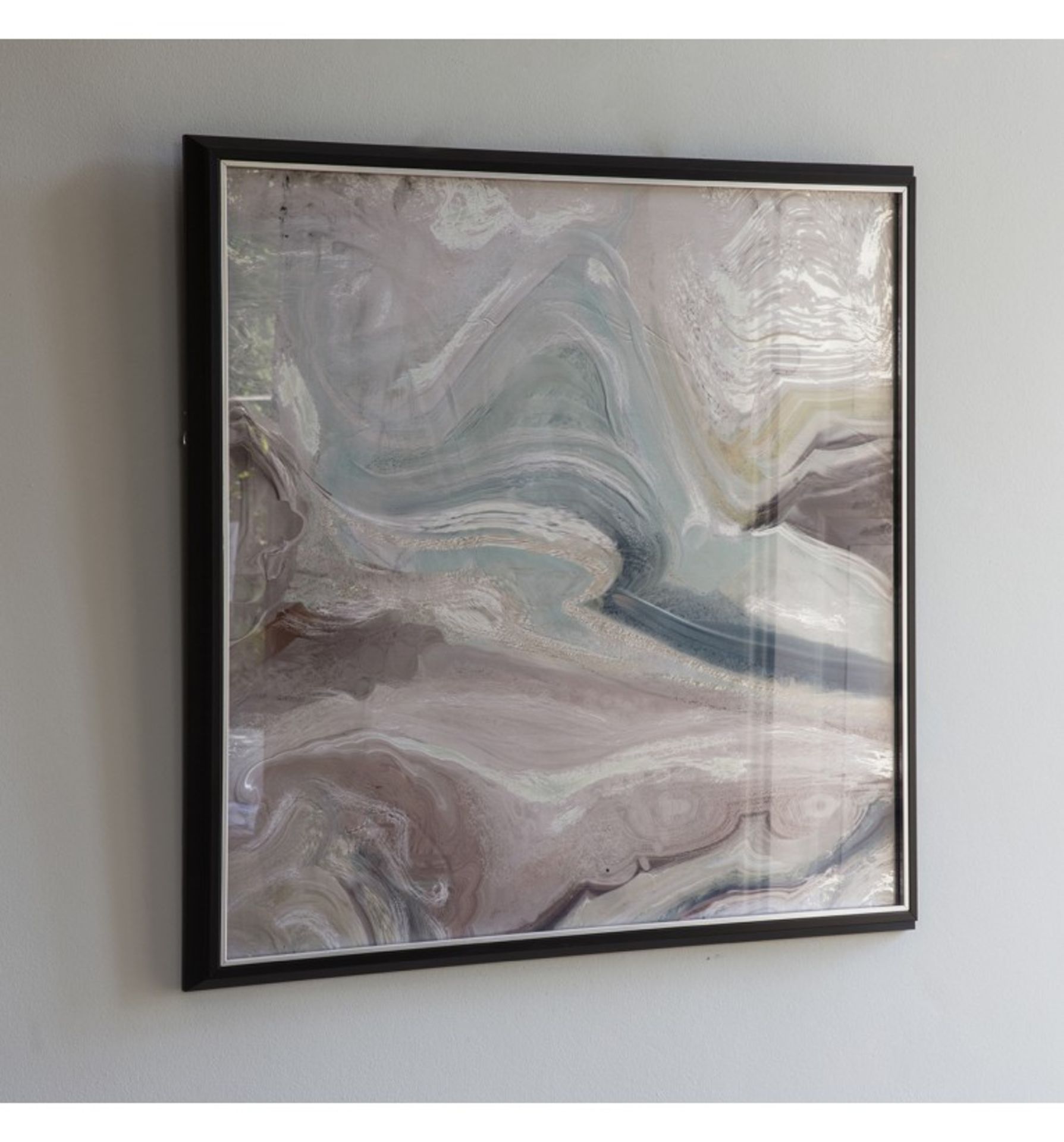 Wall Art Crystal Fluid Abstract Framed Art 790 x 35 x 790mm An abstract view that will become a