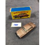 Matchbox Lesney No 28 Jaguar Mk10 In Brown With Cream Interior An Excellent Crisp Box