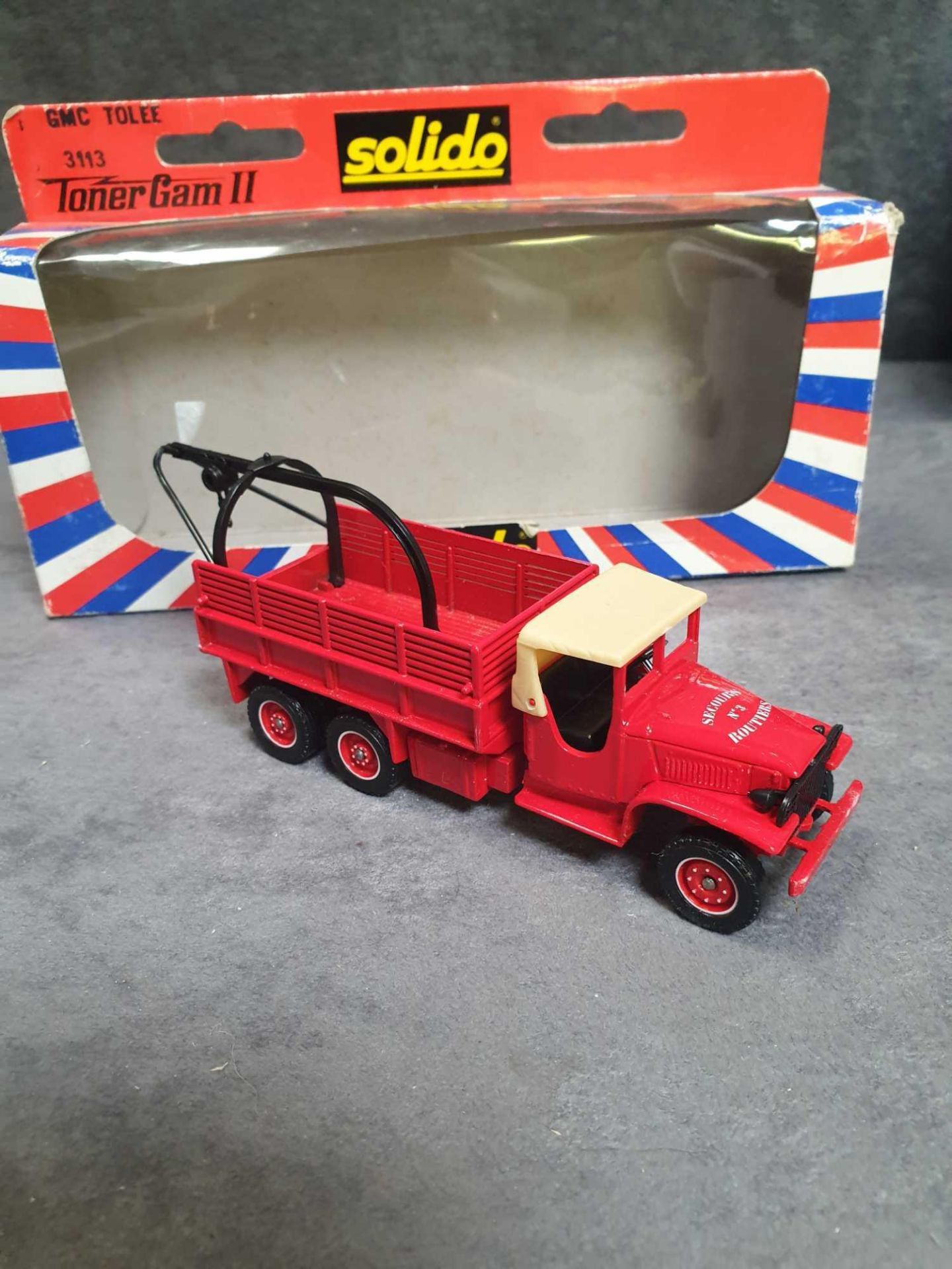 Mint Solido Diecast Model #3113 GMC TOLEE TONER GAM II 1/50 scale in very good  Box - Image 2 of 2