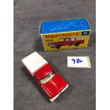 Mint Matchbox Series Lesney Diecast #6 Ford Pick Up Or Toaster Red Body With White Canopy Real And