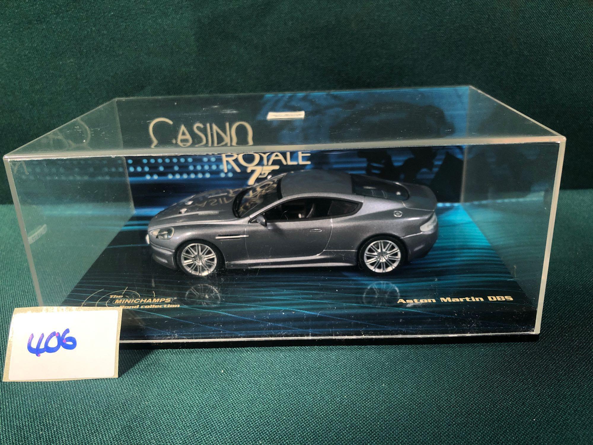 The Minichamps Bond Collection Diecast #436 137620 Aston Martin BDS From Casino Royal In Display
