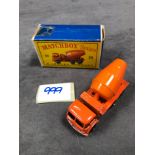Mint Matchbox Series Lesney Diecast #26 Cement Mixer In A Good Box (Sellotape To One End)
