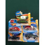5x Hot Wheels HW Premier Diecast Vehicles - On Unopened Card, Comprising Of; #2/5072 Ford Gran
