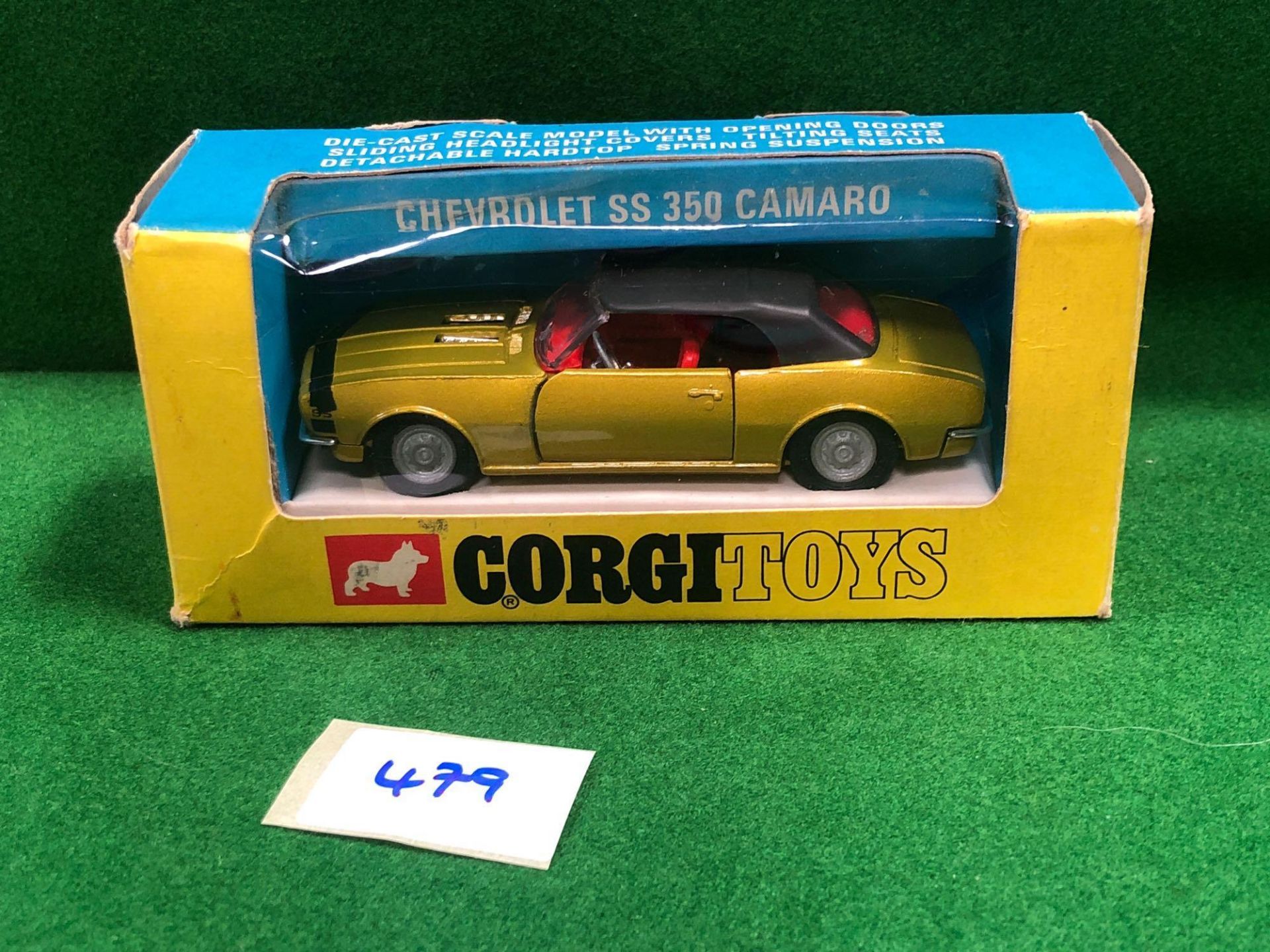 Mint Corgi Diecast #338 Chevrolet SS 350 Camaro In Excellent Firm Box