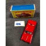 Mint Matchbox Series Lesney Diecast #22 Pontiac Coupe In A Very Good Box (With Storage Crushing)