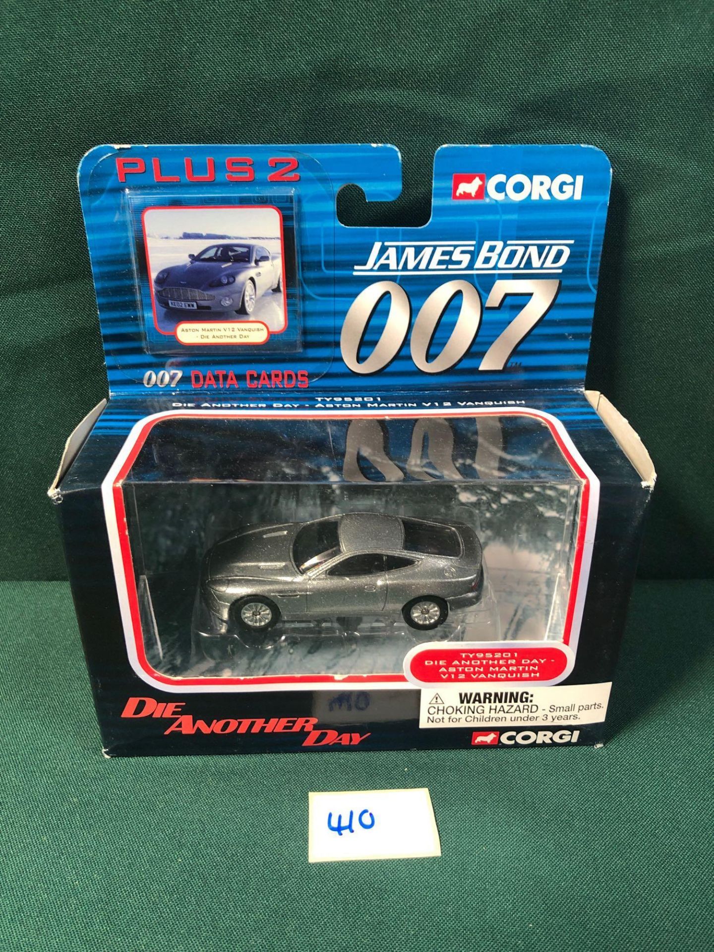 Corgi Diecast #TY95201 James Bond 007 Aston Martin V12 Vanquish From Die Another Day 1.64 Scale In